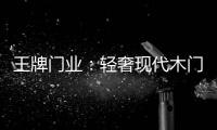 王牌门业�：轻奢现代木门，年轻人没道理不喜欢