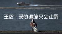 王毅
：妥协退缩只会让霸凌者得寸进尺