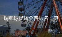 瑞典球员转会费排名：伊萨克居首&伊布次席，伊兰加6140万欧第三