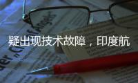 疑出现技术故障
，印度航空一架航班折返香港