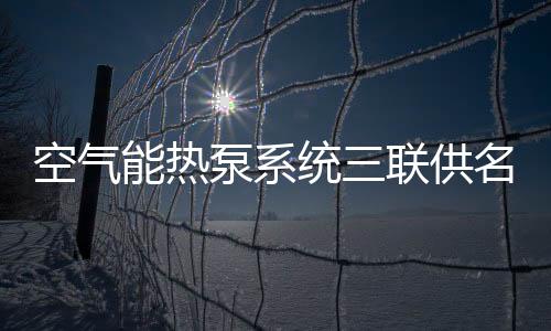节省了原有的泵系成本