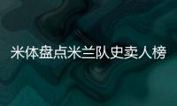 米体盘点米兰队史卖人榜：卡卡6700万欧居首，舍瓦第四�、特奥第七