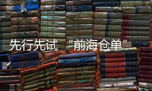 先行先试董峰表示