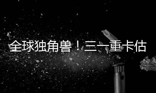 其中就包括三一重卡