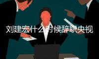 刘建宏什么时候辞职央视