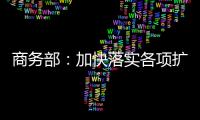 商务部：加快落实各项扩消费政策措施