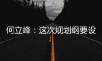 何立峰：这次规划纲要设置了5个方面20项主要指标