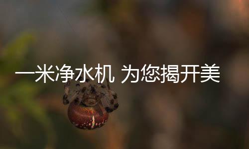 中央净水器
�、如果水里有杂质