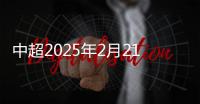 中超2025年2月21日开赛