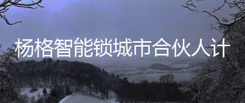 杨格应送杨格智能锁