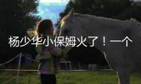杨少华小保姆火了！一个举动全网泪目，儿子做法却忽视侯耀华劝告
