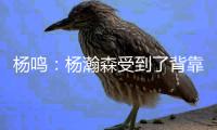 杨鸣：杨瀚森受到了背靠背体能影响，稍微有一点脱节
