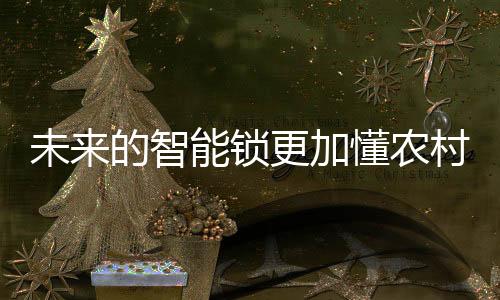 未来的加懂趋势一定是智能锁