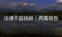 法律不容挑衅！两高报告点名辣笔小球

、纸面服刑等
