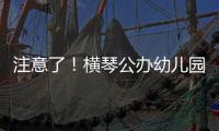 注意了！横琴公办幼儿园报名系统临时关停