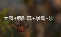 大风+强对流+暴雪+沙尘暴	，中央气象台今晨四预警齐发