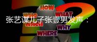 张艺谋儿子张壹男发声：我妈是陈婷
，咋老说我像巩俐阿姨�？