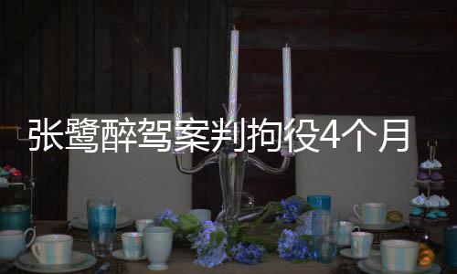 张鹭醉驾并处罚金1万元
