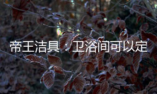 卫浴如果有经济能力的话