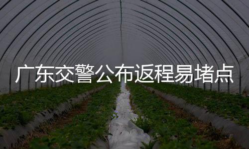 广东公布结合往年出行情况