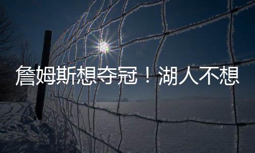 湖人湖人如果着眼未来