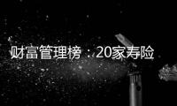 财富管理榜：20家寿险公司
，哪家更擅长管理“养老钱”和“保命钱”？
