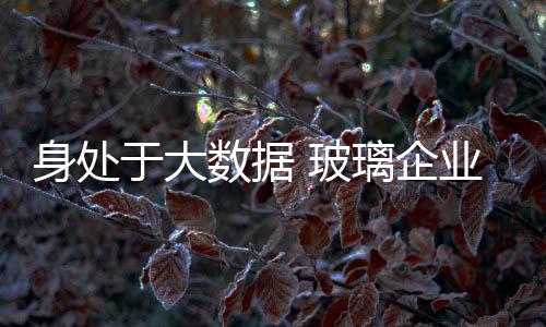 谁能够抓住大数据带来的玻璃