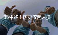 3B中锋	！历史仅两人多次单赛季盖帽三分都120+	：大洛5次 文班2次